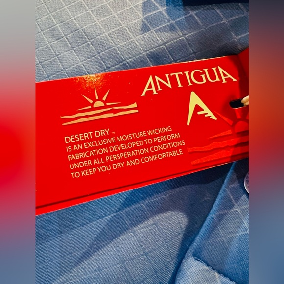 ANTIGUA GOLF Women’s INSPIRE short sleeve polo in Columbia Blue, Size M, NWT - Picture 6 of 10